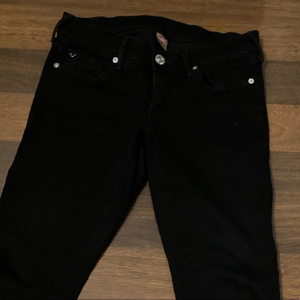 True Religion Black Joey Flared Jean Size 27 - Picture 5 of 15